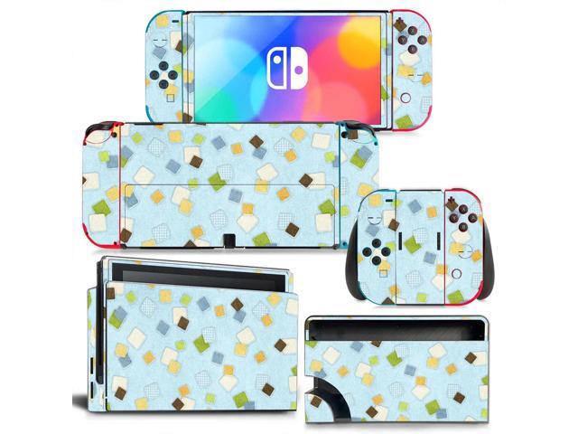 Christmas Candy Color Skin Sticker Decal for Switch NSConsole Controller Dock Skin Vinyl Para(1210)