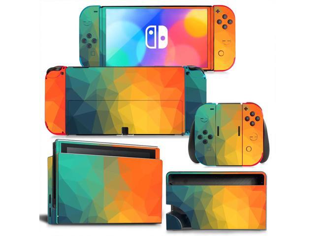 Christmas Candy Color Skin Sticker Decal for Switch NSConsole Controller Dock Skin Vinyl Para(1223)