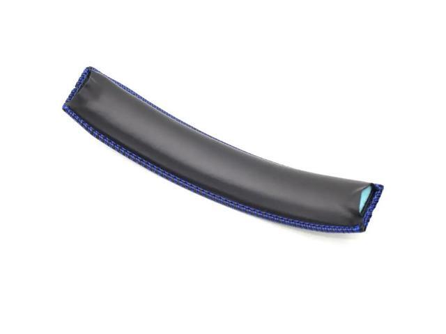 Black Leather Headband Cover Protector for for Cloud CORE Cloud(blue line)