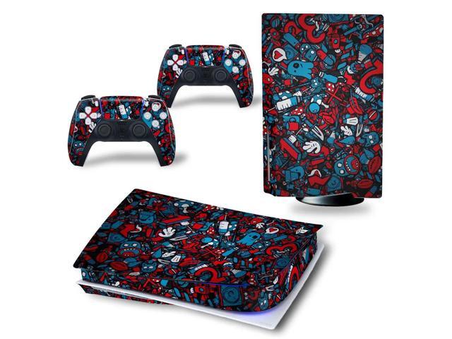 Game Console Full Protective Film Vinyl Skin Sticker For PS5PS5 Disk Screen Protector Capa Para Handle Stickers(TN-PS5Disk-4141)