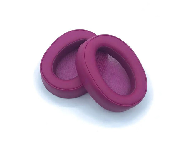 Easily Replaced Ear Pads Mats for MDR-100AAP 100A H600A Headphone Thicker Foam Covers Sleeves Earpads(Dark Red)