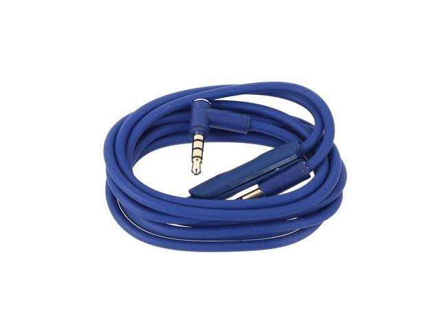 Detachable 3.5mm Gaming Headphone Cable 1.4M for Solo2.0 Headset Gaming Headsets Cord Cable Noise Cancelling(Blue)