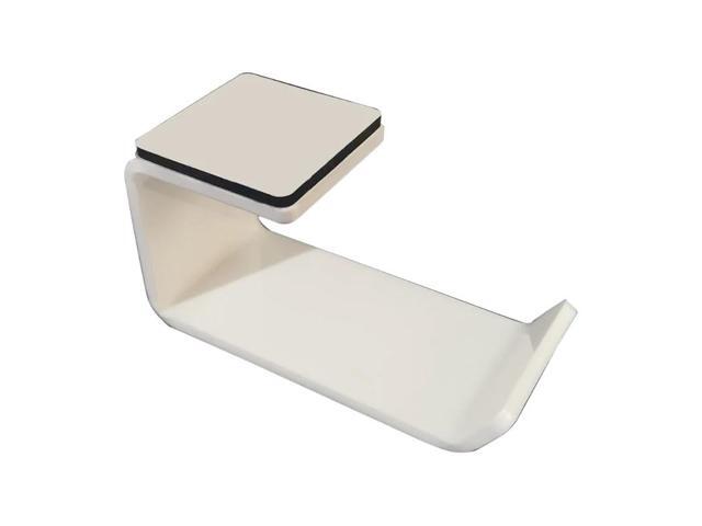 Sticky Acrylic Headphone Bracket Sticker Wall Mounted Hook Headset Holder Stand(white)