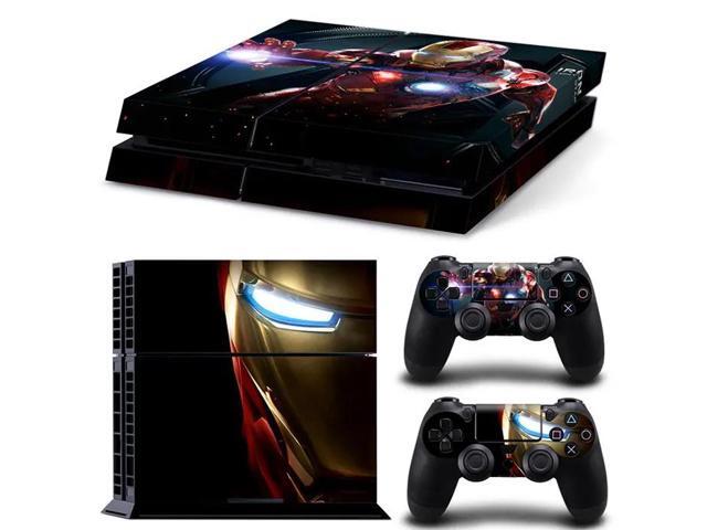 Iron Man Game Console Vinyl Skin Sticker for PS4 Controller GamePad Decal Frinti Protective Film(TN-PS4-1578)