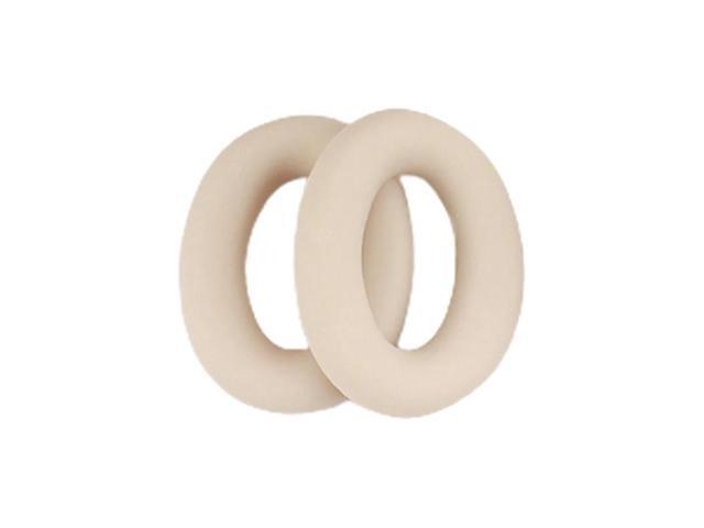 Soft and Durable Silicone Earpad Covers for WH-1000XM5 Headphones Replacements(Beige)