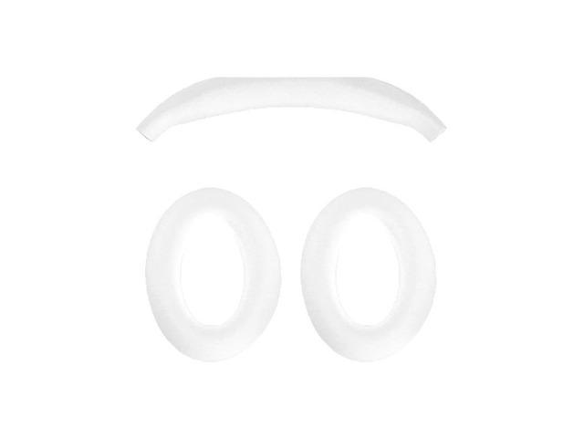 Lightweight Silicone Protective Headphone Covers for QC45 QC35 QC25 QC15 AE2 Headphone Earcups Cover Replacements(White)