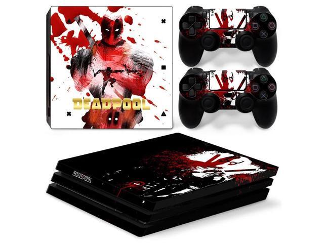Deadpool Vinyl Skin Sticker for PS4 Pro Console 2 Controllers Decal Film Para Game Accessories(TN-P4Pro-5045)