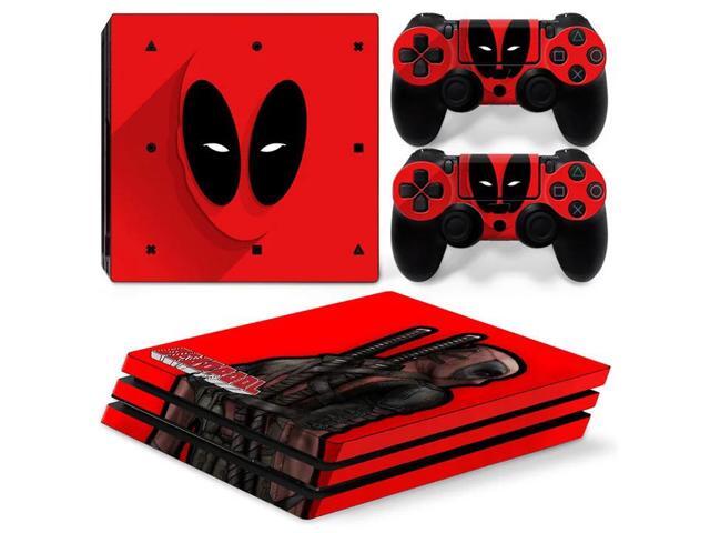 Deadpool Vinyl Skin Sticker for PS4 Pro Console 2 Controllers Decal Film Para Game Accessories(TN-P4Pro-5051)