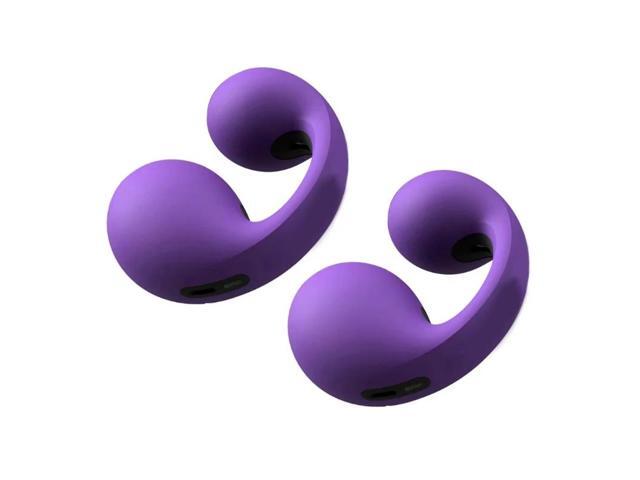 1 Pair Earbud Ear Caps Protective Cover Eartips Ear Buds Cups for Ambie AM-TW01(small) (Purple)