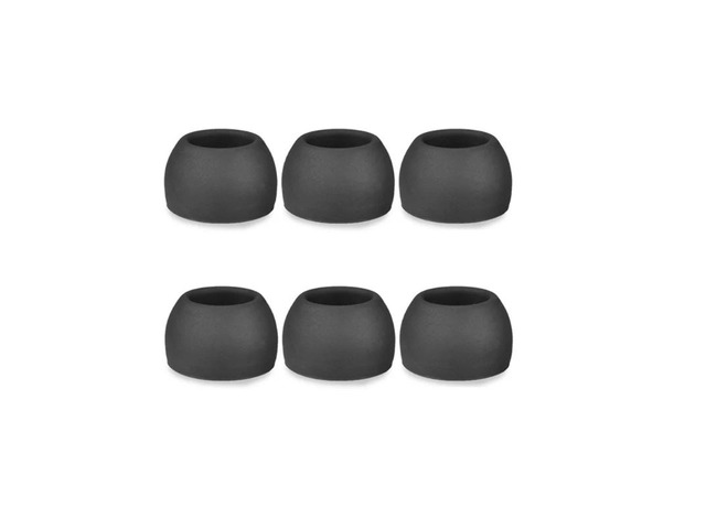 Black Gray Purple Earplugs in-Ear Mats Anti-Drop Ear Tips for galaxy Buds Earphone Repair Parts(Large medium small) (Black)