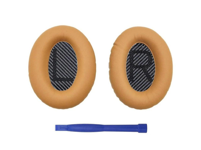 Soft Ear Pads Cushions for QC35 QC15 QC25 Headsets Earpads Replacements(LR blue