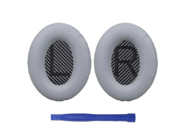 Soft Ear Pads Cushions for QC35 QC15 QC25 Headsets Earpads Replacements(LR black
