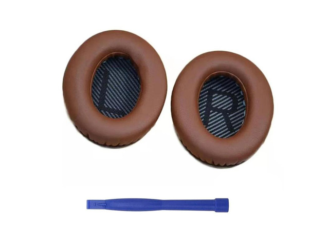 Soft Ear Pads Cushions for QC35 QC15 QC25 Headsets Earpads Replacements(LR black