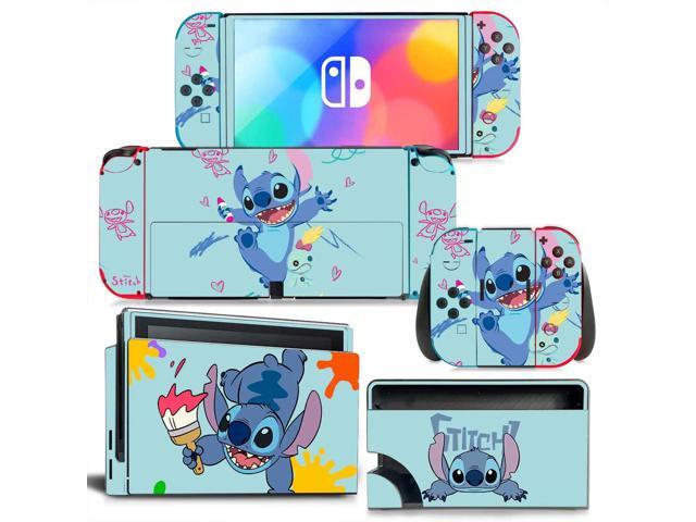 Stitch Skin Cute Full Sticker Decal for Switch Console Controller Dock Skin Vinyl Protective Film(1604)