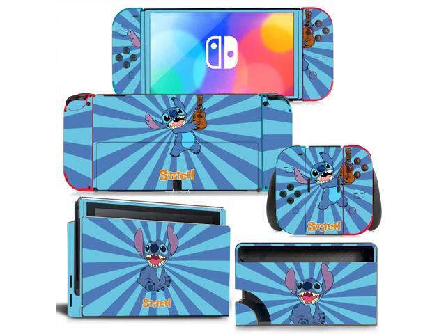 Stitch Skin Cute Full Sticker Decal for Switch Console Controller Dock Skin Vinyl Protective Film(1605)