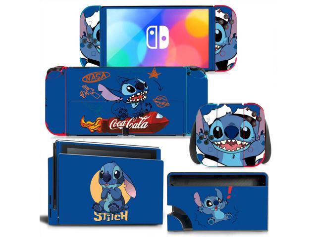 Stitch Skin Cute Full Sticker Decal for Switch Console Controller Dock Skin Vinyl Protective Film(1606)