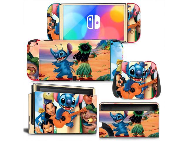 Stitch Skin Cute Full Sticker Decal for Switch Console Controller Dock Skin Vinyl Protective Film(1607)