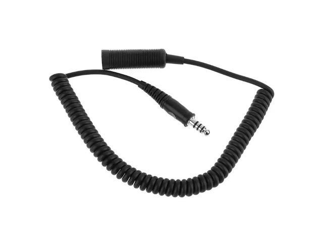 Headset Military Helicopter Headphone Extension Line Cable Durable Stable Cord