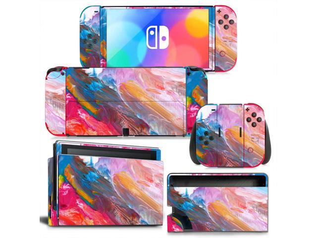Printing Skin Sticker Decal for Switch NSConsole Controller Dock Skin Vinyl Protective Film Para Coque(1234)