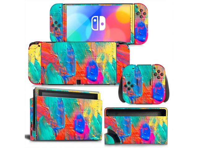 Printing Skin Sticker Decal for Switch NSConsole Controller Dock Skin Vinyl Protective Film Para Coque(1234)