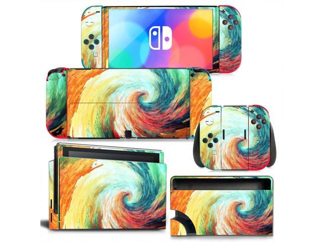Printing Skin Sticker Decal for Switch NSConsole Controller Dock Skin Vinyl Protective Film Para Coque(1234)