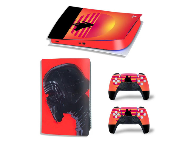 Star Wars PS5 Digital Edition Skin Sticker Decal for PS5Console and 2 Controllers PS5 Skin Sticker Vinyl Film(TN-PS5Digital-4706)