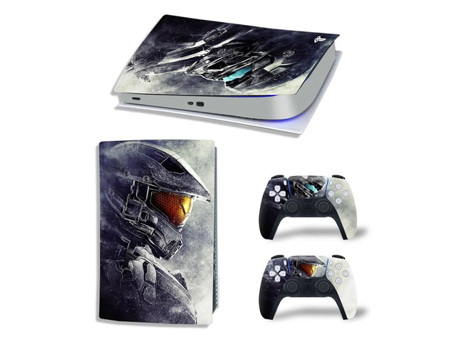 Star Wars PS5 Digital Edition Skin Sticker Decal for PS5Console and 2 Controllers PS5 Skin Sticker Vinyl Film(TN-PS5Digital-4710)