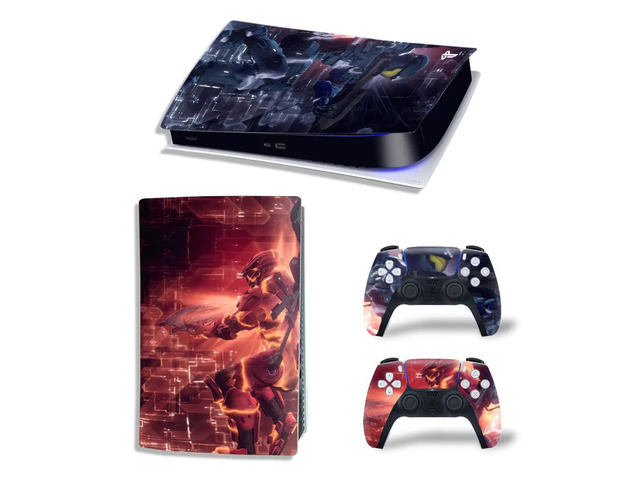 Star Wars PS5 Digital Edition Skin Sticker Decal for PS5Console and 2 Controllers PS5 Skin Sticker Vinyl Film(TN-PS5Digital-4714)