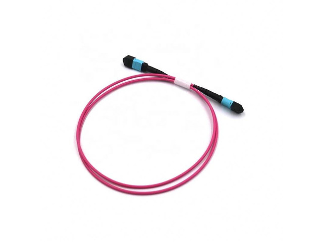 MPO OM4 50/125 Multimode Fiber Optic Patch Cable LSZH Fiber Optic Patch Cord/ Ju