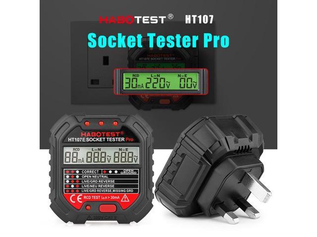 Photos - Other Power Tools Professional Digital Socket Tester Pro HT107E Electric Outlet Tester Volta