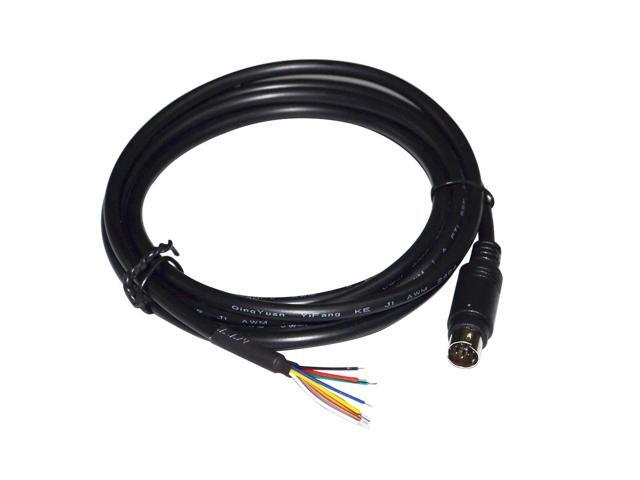 BREAKOUT CABLE YAESU- CT-62 CAT CABLE MD8 8 PIN MINI DIN MALE SERIAL ADAPTER FOR YAESU- BAND DATA CAT LINEAR TUNER FT897 FT817 Cable length:(1.8M)