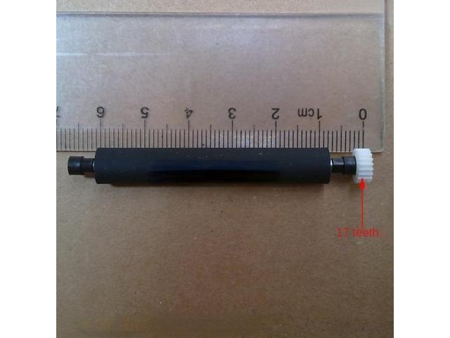 printing rubber shaft rubber roller pressure paper shaft 17-tooth rubber roller For Wireless C930 POS machine