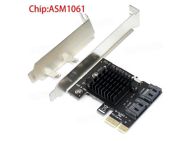 PCI-E PCI Express To SATA 3.0 Extension Card with Bracket 2-Port SATA III 6Gbps Expansion Adapter Pci E Sata3 Pcie Sata 3 Card