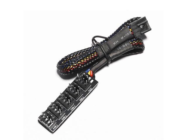 40cm 1 To 5 4-pins PWM Fan CPU Hub Computer PC Case Chasis Cooler Power Extension Cable Splitter Adapter Controller