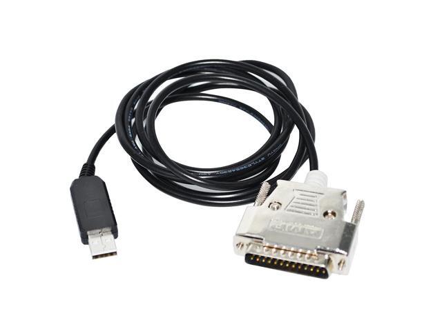 FTDI FT232RL USB TO D-SUB 25PIN DB25 MALE CONNECTOR ADAPTER RS232 SERIAL COMMUNICATION CNC PROGRAMMING CABLE FOR C-232R US-232R 5M Length
