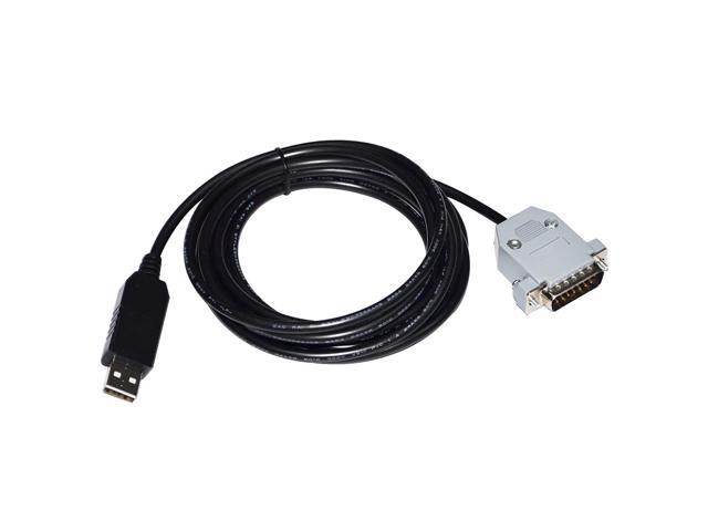 FTDI FT232RL CHIP USB TO RS232 / RS485 D-SUB 15 PIN DB15 MALE ADAPTER COMMUNICATION PROGRAM CABLE FOR YOKOGAWA DD DRIVE DRVGIII (RS485 Singal) 0.8M.