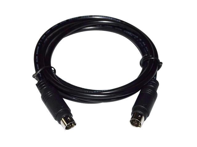 MINI DIN 8 PIN MD8 TO MD8 8-PIN MALE ADAPTER COMMUNICATION DATA CABLE FOR YAMAHA MUSIC SEQUENCER TO HOST PORT CONNECT TO MAC (1.8M Length)