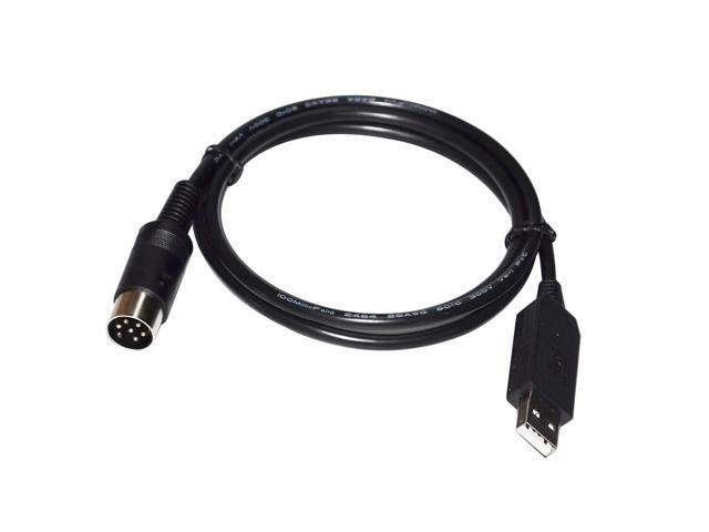 FT232RL USB TO 6PIN 6 DIN CONNECTOR RS232 SERIAL COMMUNICATION PROGRAMMING CABLE FOR PASSAP E6000 KNITTING MACHINE TO PC 3M Length