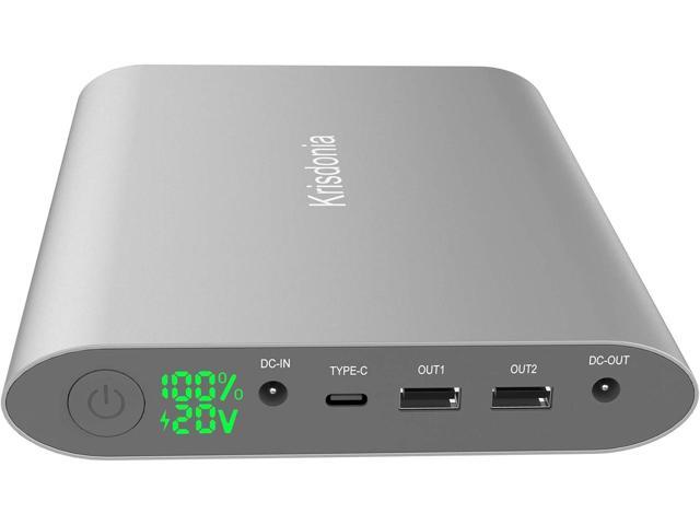 Krisdonia Portable Laptop Charger 185Wh/50000mAh Laptop Power Bank External Battery Pack for Laptop, Tablet, Projector, Smartphone and Others