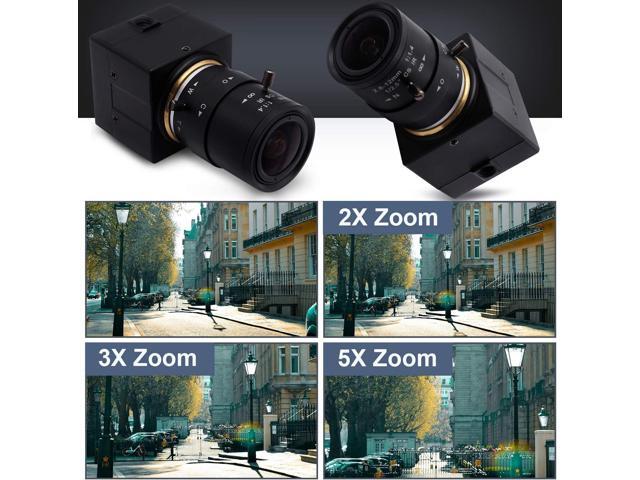 SVPRO USB Camera 1080P HD Webcam with Zoom Lens 2.8-12mm,Manual Focus Web Cam for Computer,H.264 Low Light Camera with Sony IMX323 Sensor for...