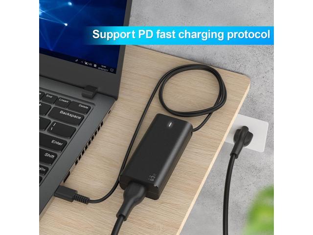 65W USB-C Charger Compatible with hp Chromebook Lenovo Laptop Dell xps Laptop Chromebook Acer Spectre Elite x2 G4 EliteBook x360 TPN-CA10 TPN-LA12...