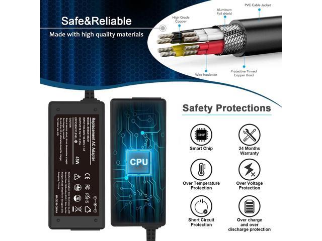 45W 19.5V 2.31A Ac Adapter Laptop Charger for HP 741727-001 TPN-C125 HSTNN-LA40 HSTNN-DA40 854054-002 HSTNN-CA40 740015-002 740015-003 740015-004,...
