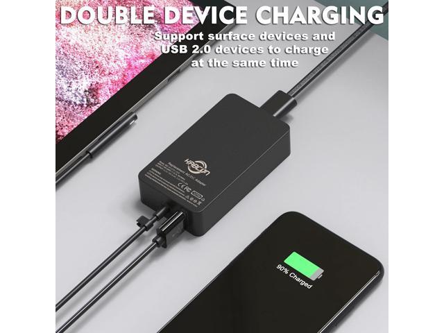 127W Charger for Microsoft Surface Book 3 2 1, Surface Laptop 7 6 5 Go2 Studio Go 4 3 2 1, Surface Pro 11 10 9 8 7+ X 7 6 5 4 3, Surface Go 3 2 1,...