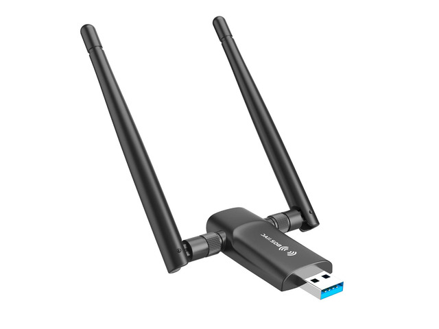 KEHIPI Wireless USB WiFi Adapter for PC - 1300Mbps Dual 5Dbi Antennas 5G/2.4G WiFi Adapter for Desktop PC Laptop Windows11/10/8/7/Vista/XP,...
