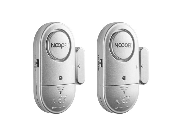 Door Alarms When Opened 2 Pack, New Version with Two Volume Levels, Window Alarm Sensors for Kids Safety Burglar Intruder Entry Alert, DIY Home...