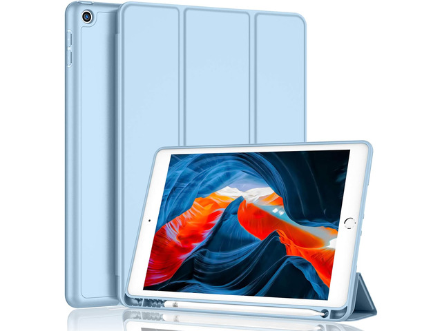 iMieet iPad 9th Generation Case 2021/iPad 8th Generation Case 2020 10.2 Inch with Pencil Holder, iPad 7th Gen 2019 Case with Soft Baby Skin...