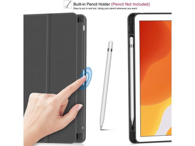 Soke Case for iPad 9th Generation 2021/8th Gen 2020/7th Gen 2019 with Pencil Holder - Premium Shockproof Case with Soft TPU Back Cover & Auto...