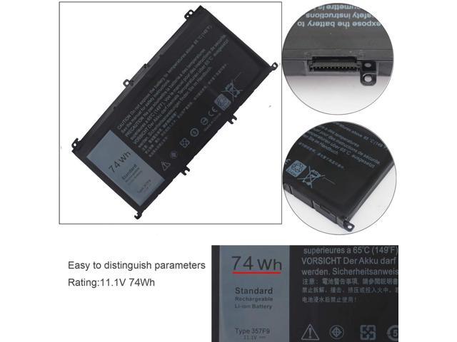 74WH 357F9 Laptop Battery for Dell Inspiron 15 7000 Gaming 15 7559 7557 5576 5577 7566 7567 7759 INS15PD Series P65F P57F 071JF4 0GFJ6 0357F9 11.1V