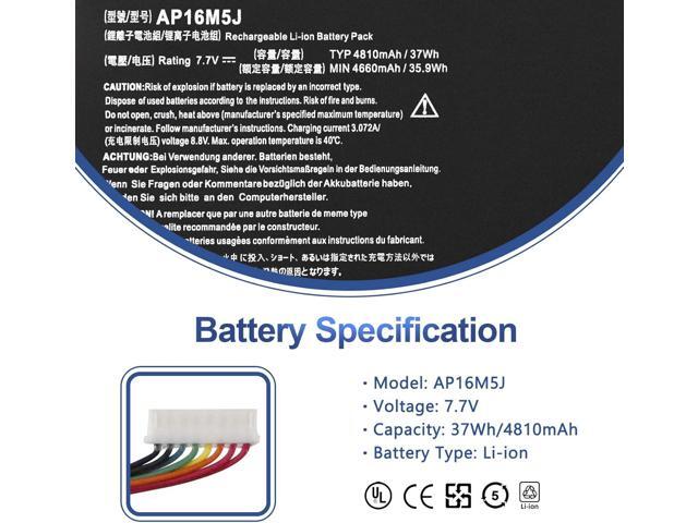 ANTIEE AP16M5J Laptop Battery for Acer Aspire 1 A114-31 A114-32 Aspire 3 A314-31 A314-32 A314-41 A315-21 A315-21G A315-22 A315-31 A315-32 A315-33...