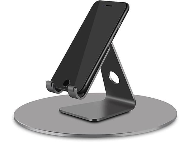 360° Rotation Monitor Stand, Grey Aluminum Alloy, Wide Compatibility for iMac, Laptop, Potted Plants, Arts & Crafts and More